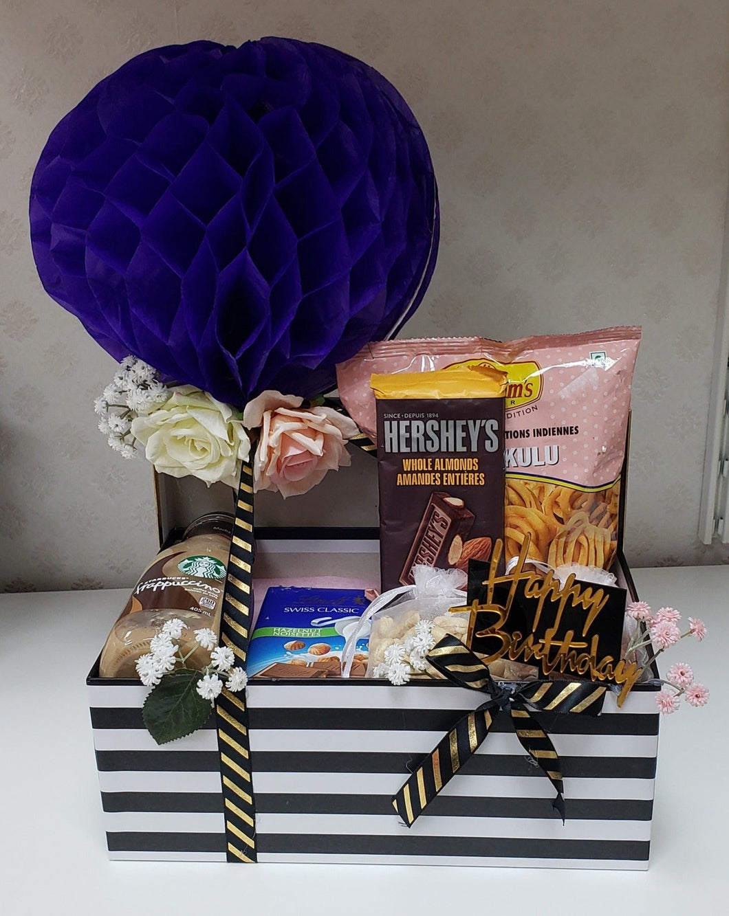 Birthday Hamper Black Ribbon